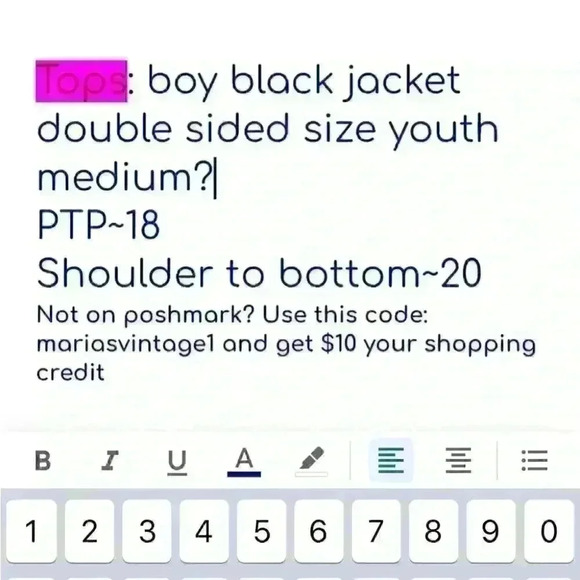 target? double sided boy black jacket youth small? - Picture 4 of 4